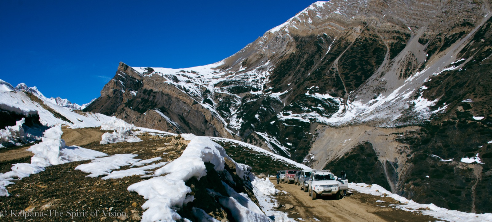 Spiritual gateway shrine and snow peaks