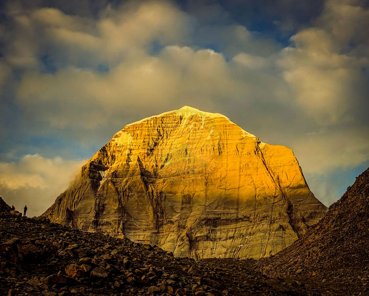 Golden North Face of Mount Kailash