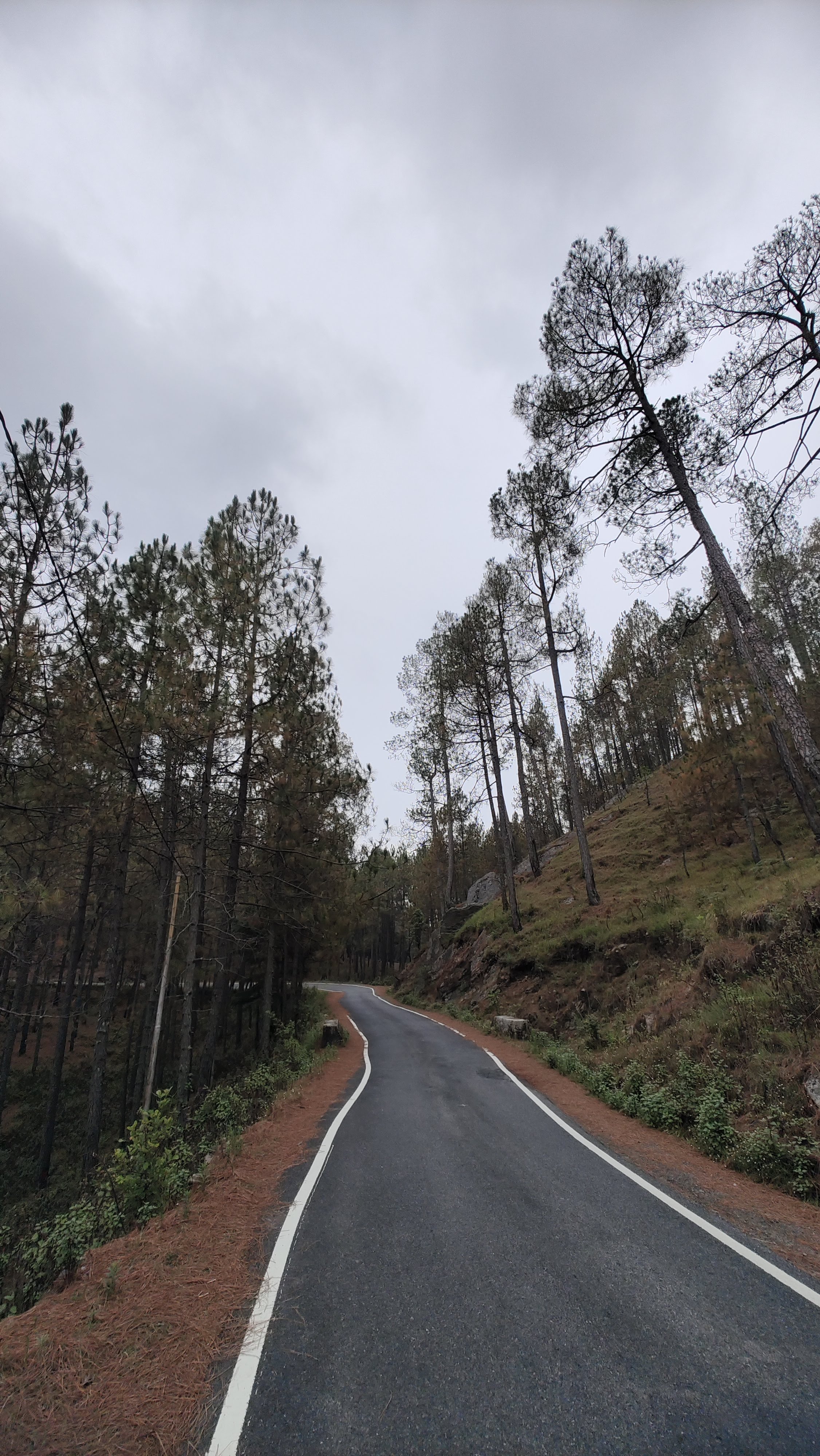 Expedition crew driving through steep curves