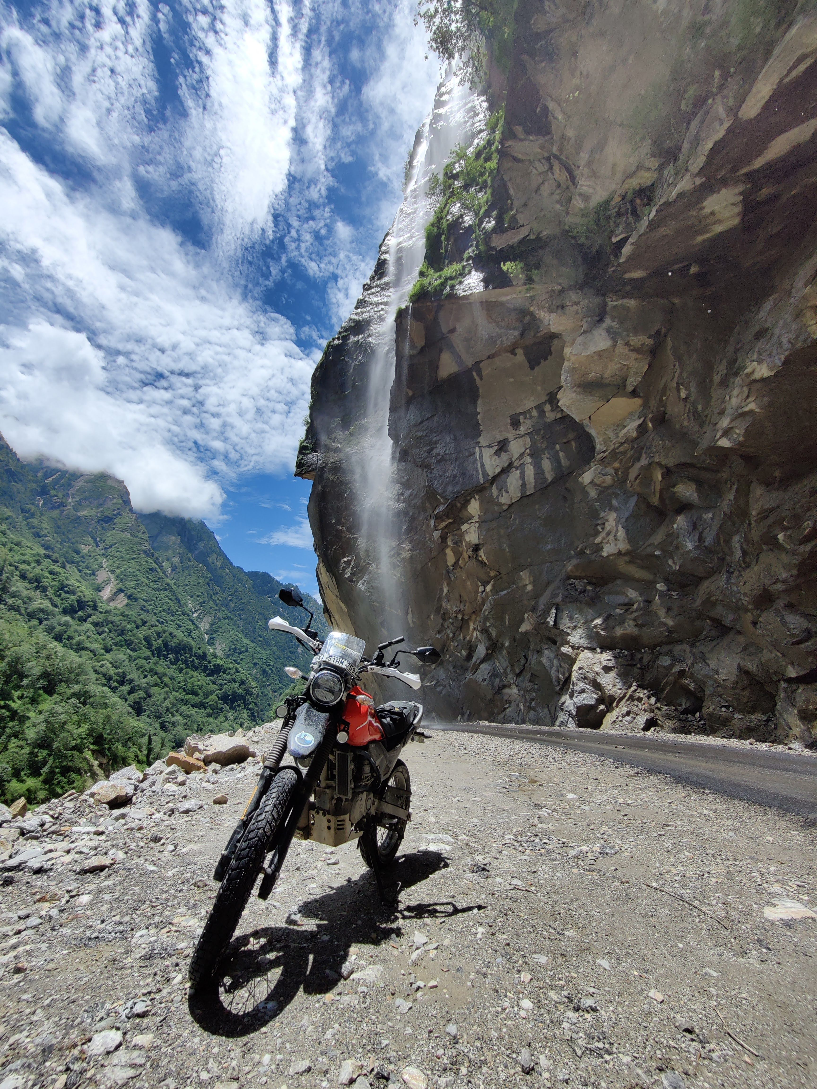Deep gorges and sheer drops on the way